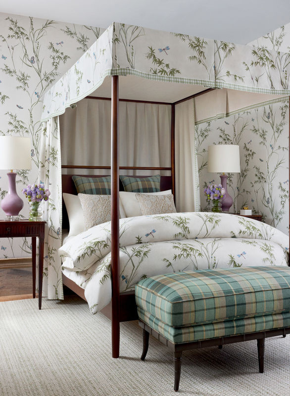 Thibaut Tapete Virginia Vlies-Tapete mit botanischem Motiv in Beige und Grün - Bild 2