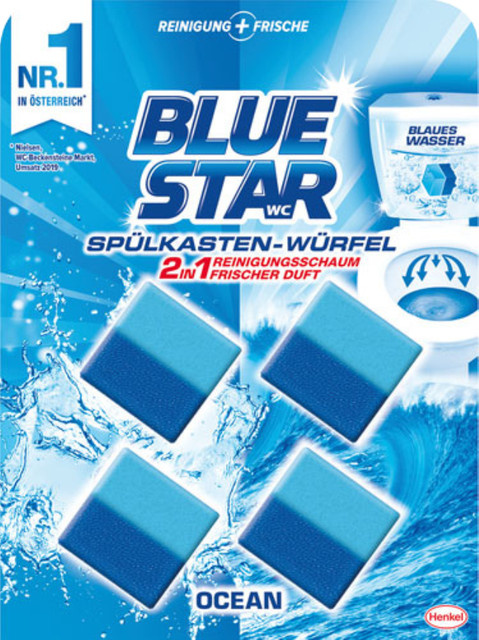 Blue Star Spülkastenwürfel 2in1 Ocean Reinigung und Frische, 200 g - Bild 1