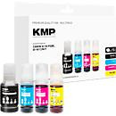 KMP Tintenpatronen Multipack CMYK als Ersatz für Canon GI50PGBK (3386C001) für Inkjet-Drucker - Bild 1