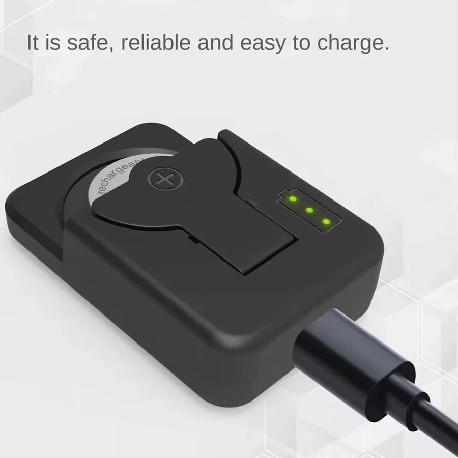 KEBIDUMEI Knopfbatterie-Ladegerät mit LED-Anzeige, tragbares universelles Ladegerät für LIR2016, LIR2025 und LIR2032 - Bild 2