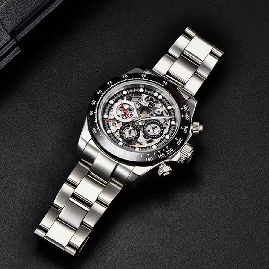 PAGANI DESIGN Armbanduhr Automatik, Edelstahl, Silber, Herren - Bild 1