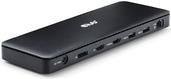 Club3D Thunderbolt 4 Dockingstation CSV-1582 in Schwarz mit 12-in-1 Funktionen für Desktop und Laptop inklusive USB-C, USB4, HDMI, DisplayPort und 2,5GbE für 8K Auflösung - Bild 1