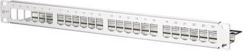 Metz Connect 130921-00-E 24 Port Netzwerk-Patchpanel unbestückt, Farbe: Silber, Breite: 483 mm, 1 HE - Bild 1