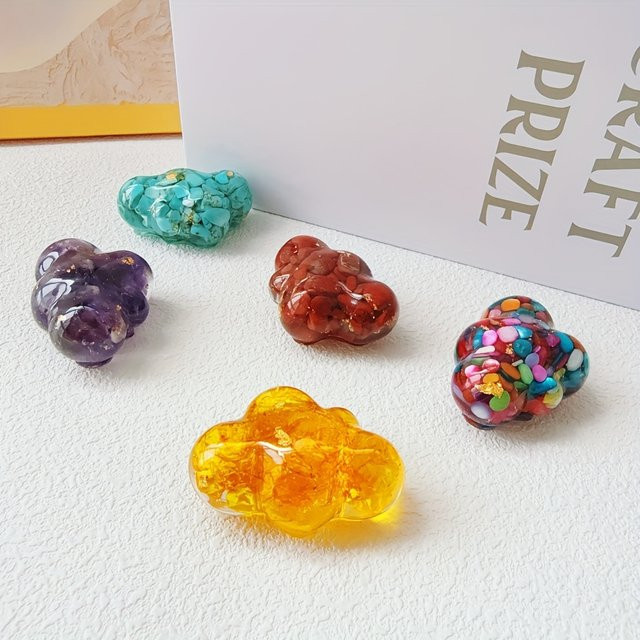 Kristallkleber in Multicolour zur Herstellung von Wolken-Dekorationen und Kristall-Handwerk aus Resin - Bild 1