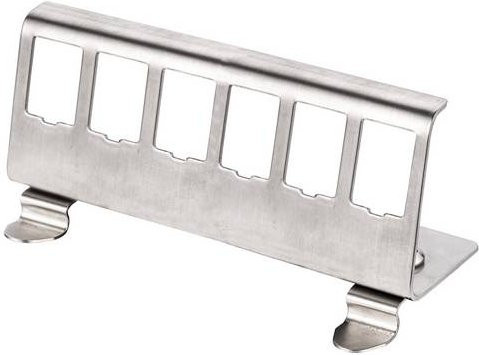 Roline Hutschienen-Adapter unbestückt für 6 Keystones in Silber - Bild 1