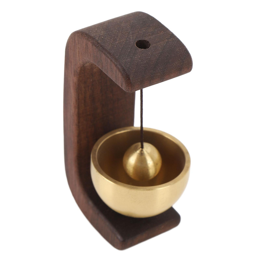 GoolRC Magnetische Holztürklingel in Braun mit klarem Klang für Ladeneingang, Haus und Garten - Bild 2