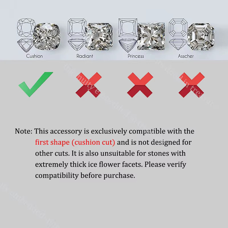 weainy Kissen-Anhängersockel, 925 Silber, 6–12 mm, Unisex - Bild 2