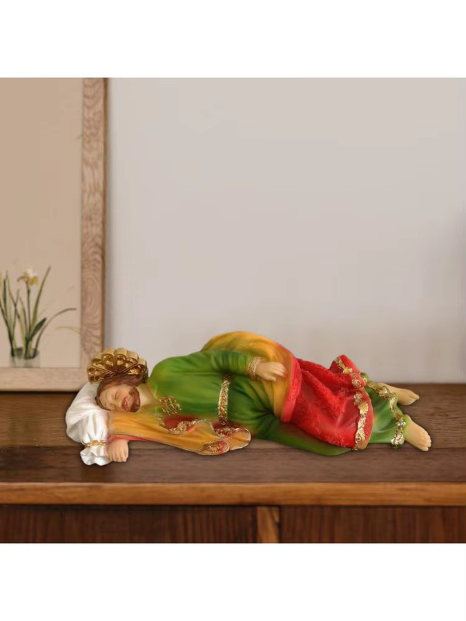 Religiöse Skulptur Kesoto Joseph Statue als dekoratives Kunstwerk für Tisch, Regal oder Büro - Bild 4