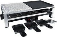 Steba Multi-Raclettegrill RC 108 in Silber und Schwarz mit Natursteinplatte und Antihaftbeschichtung - Bild 1