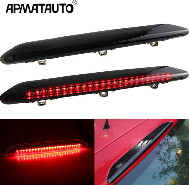 APMATAUTO Geräuchertes LED Drittes Bremslicht für VW Polo IV MK4 9N 9N3 Fließheck 2002-2009, Rot - Bild 1
