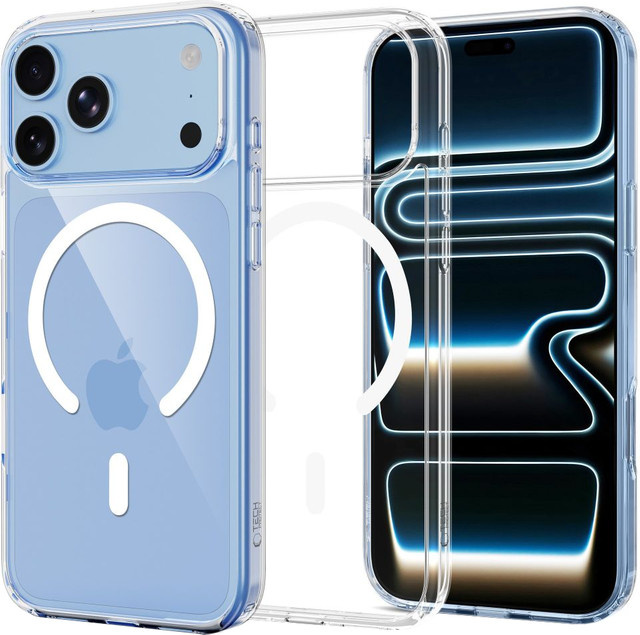 Tech-Protect Flexair Hybrid MagSafe-Hülle für Apple iPhone 18 Pro Max und iPhone 17 Pro Max, Transparent - Bild 1
