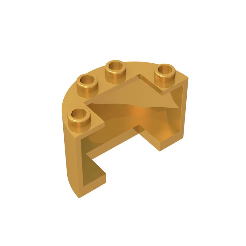 Gobricks Bausteine GDS-1127 Zylinder halb 2x4x2 mit 1x2 Ausschnitt, Zubehör - Bild 1