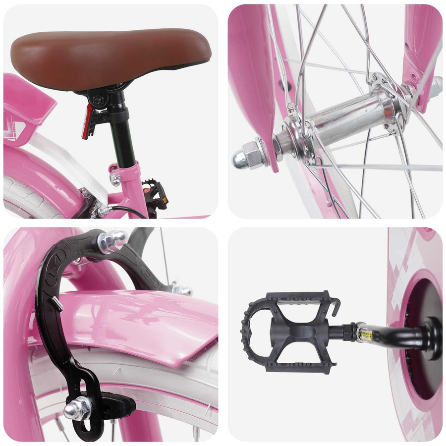 VD Home Furnishing Kinderfahrrad 18 Zoll Hellrosa - Bild 2