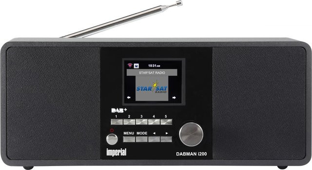 Imperial DABMAN i200 Internet Tischradio in Schwarz mit DAB+, UKW, AUX, USB, DLNA und LAN - Bild 2