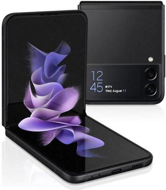 Samsung Galaxy Z Flip 3 5G Refurbished Smartphone Schwarz 8GB RAM 128GB Speicher - Bild 1