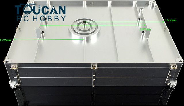 LESU Metall Auto Eimer Cargo Box, 1:14, Zubehör, Grau, ab 14 Jahren - Bild 1