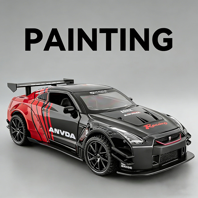 MAKEDA GTR R50 Miniatur-Sportwagen, Maßstab 1:32, mit Licht und Ton - Bild 1