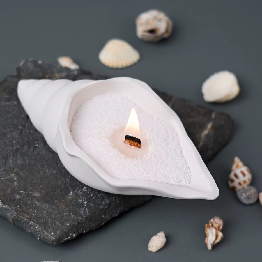 UDOCOOL Muschel Silikonform in Weiß für DIY Kerzen, Schmuck, Gips, Beton oder Harz - Bild 3