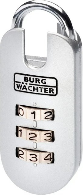 Burg-Wächter Zahlen-Vorhängeschloss Combi Lock 71 25 SB in Silber - Bild 1