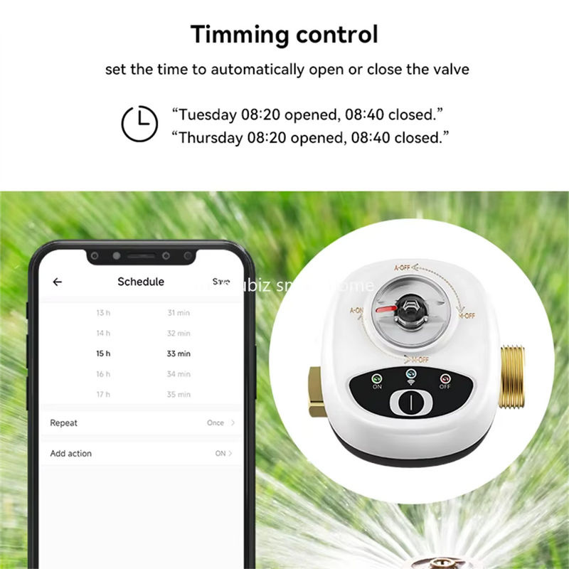 mumubiz Zigbee Smart Valve Controller eWelink für Kugelhähne DN15 DN20 DN25 mit App-Fernsteuerung und Alexa-Kompatibilität, IP65 wasserdicht - Bild 4