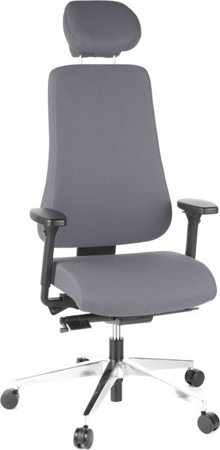 hjh OFFICE Profi Bürostuhl PRO-TEC 400 mit Armlehnen und höhenverstellbarer Sitzfläche aus Stoff - Bild 1