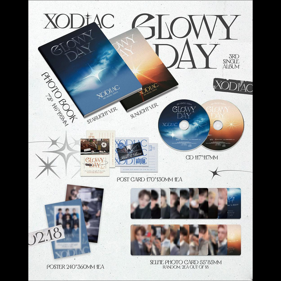 Glowy Day 3. Single-Album, XODIAC, Random ver., CD - Bild 2