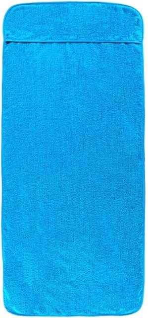 vidaXL Strandtücher 2er-Set in Türkis, sandfreies Material aus Baumwolle und Polyester, B/H: 60 x 135 cm - Bild 1