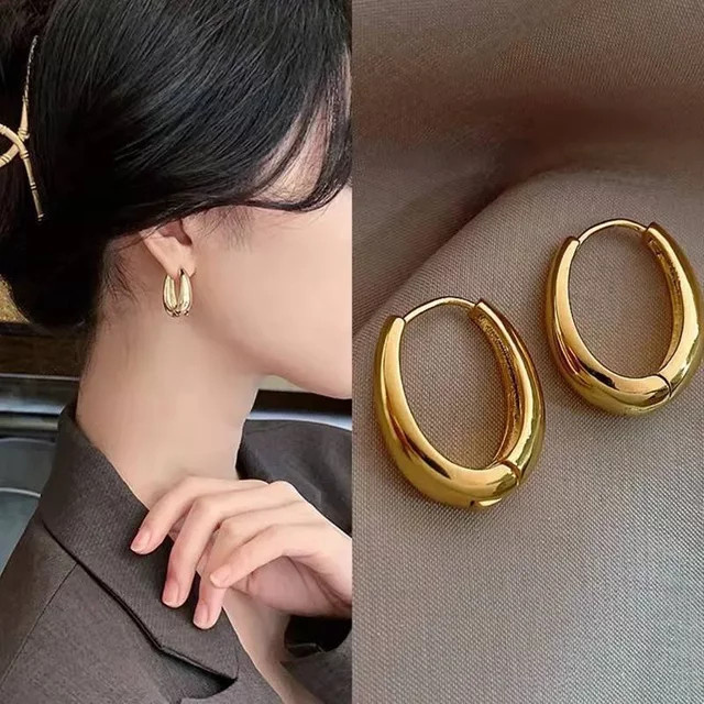 Huitan Ohrringe, Vintage, Gold, Damen - Bild 1