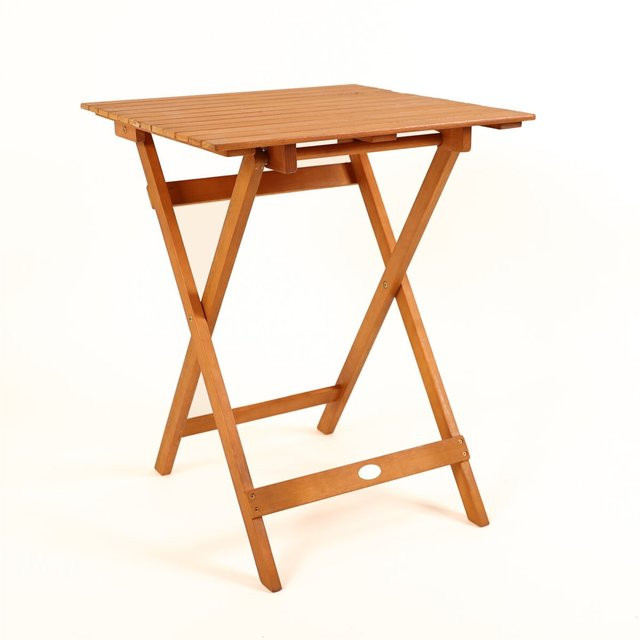 Sedex Klapptisch Diego aus Eukalyptusholz in Braun, B/T/H: 58 x 58 x 1 cm - Bild 1