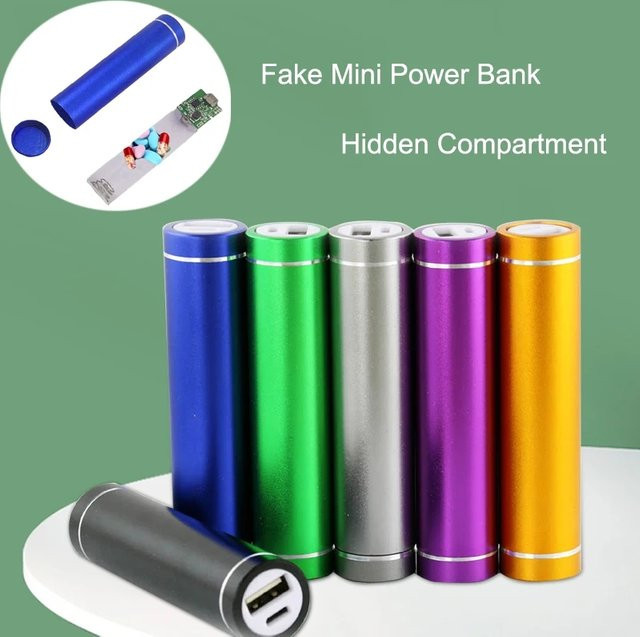 ELESABOX Versteckter Safe in Powerbank-Optik mit Geheimfach zur Aufbewahrung, Schwarz und Multicolour - Bild 1