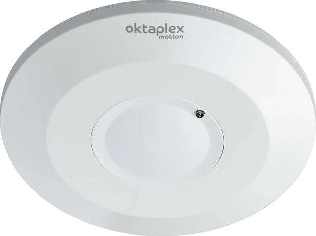 Oktaplex Ida Deckenbewegungsmelder mit 360° HF-Sensor in Weiß - Bild 1