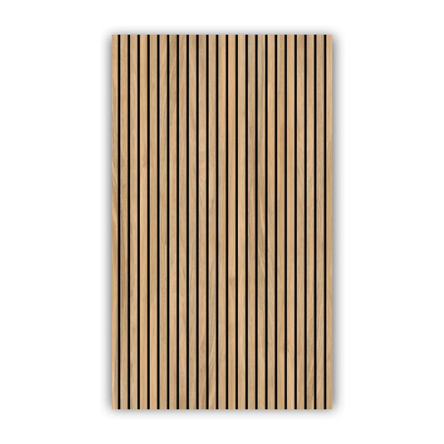 Walllux Duschrückwand Eiche Streifen in Braun aus Alu-Verbund, B/H: 150 x 255 cm, Dicke: 3 mm - Bild 2
