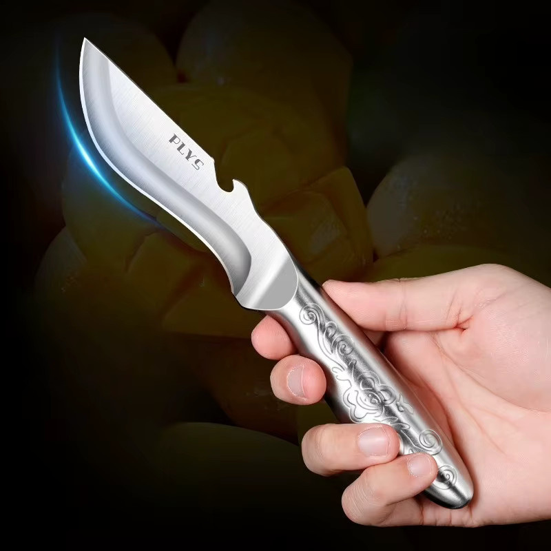 PLYS Schälmesser aus Edelstahl in Silber für präzises Obst- und Gemüseschneiden - Bild 2