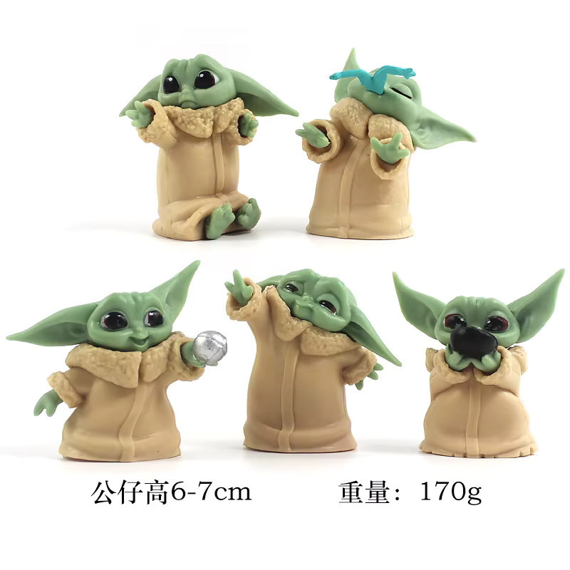 Bandai Star Wars Baby Yoda Darth Actionfiguren, 5-teiliges Set - Bild 2