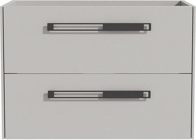 Waschbeckenunterschrank Felna in Grau B: 79,4 cm, H: 80,0 cm, T: 45,0 cm, H: 55,0 cm - Bild 1