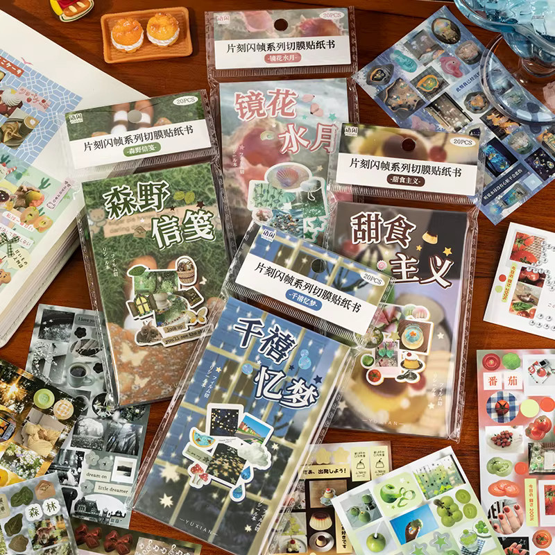 TIANZI Cartoon Aufkleber Set für Scrapbooking und Tagebuch in Multicolor - Bild 1