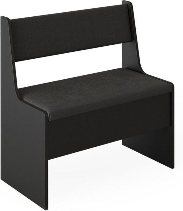 Vicco Küchenbank Roman Schwarz modern mit Melaminharzbeschichtung Breite: 77 cm - Bild 2