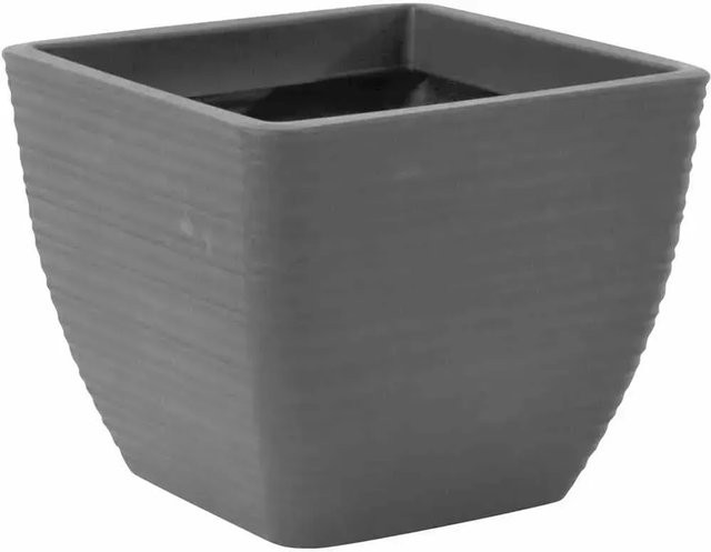 Siena Garden Pflanzgefäß Triest Retro-Grau B: 27 cm, T: 27 cm, H: 23 cm - Bild 1