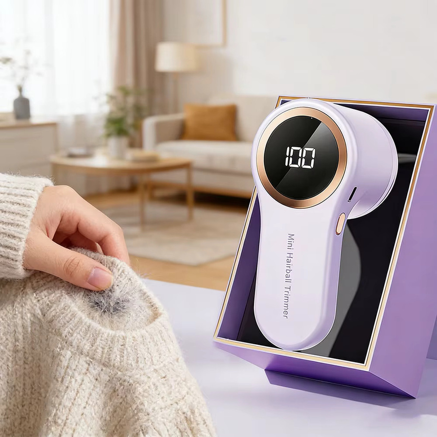 Elektrischer Fusselentferner von Untior mit LED-Anzeige, USB-aufladbar für Zuhause und Reisen - Bild 2