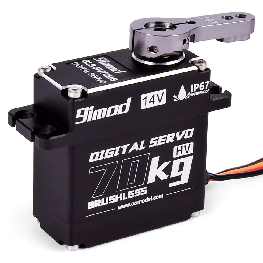 9imod Servo 70 kg Digitaler Servomotor, bürstenlos, mit Metallgetriebe, 1:10 - Bild 3