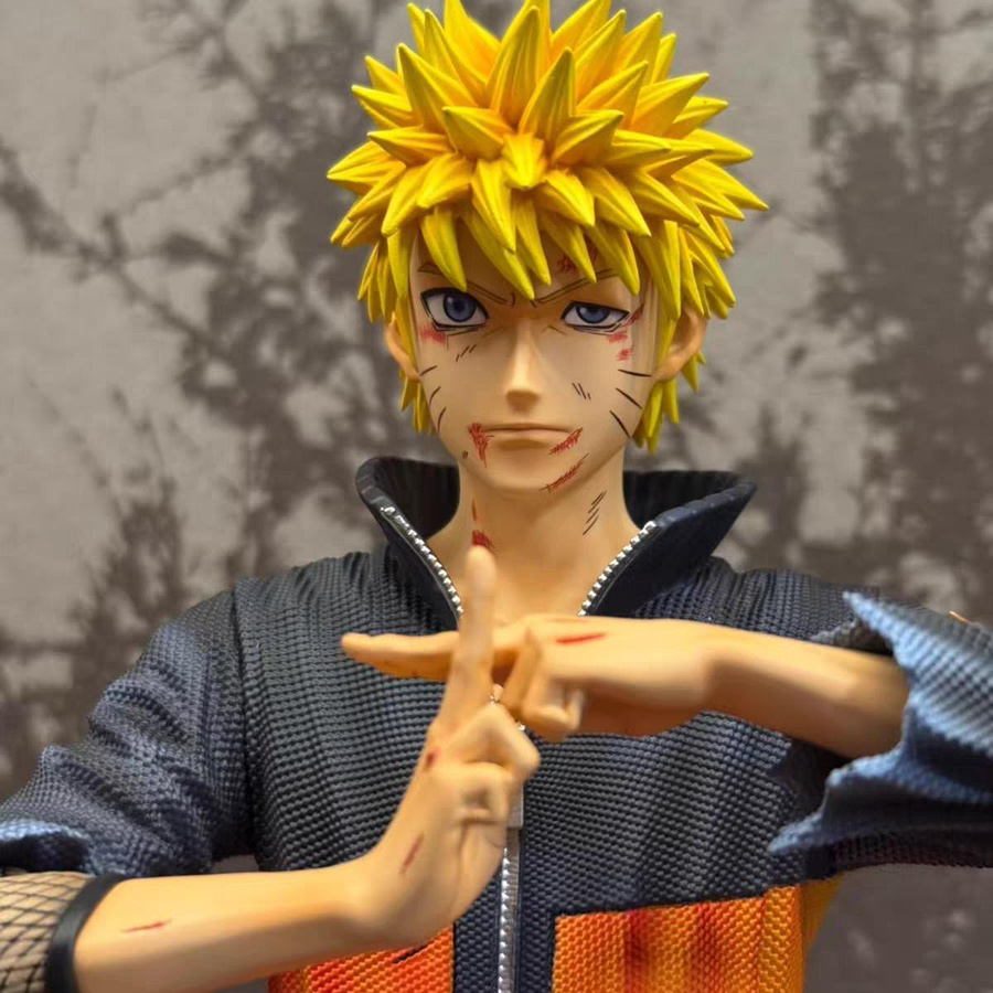 Bandai Naruto Shippuden Uzumaki Naruto Actionfigur mit wechselbarem Kopf 33cm - Bild 2