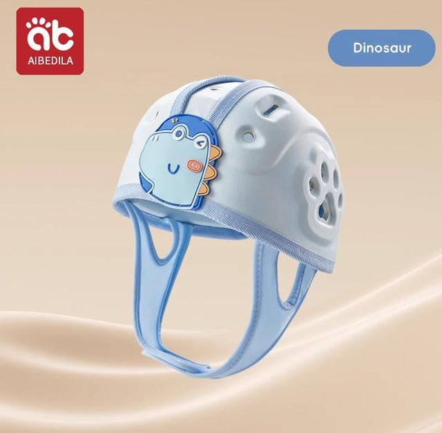 AIBEDILA Baby Anti-Sturz-Helm verstellbarer Kopfschutz für Kleinkinder in Grau - Bild 1