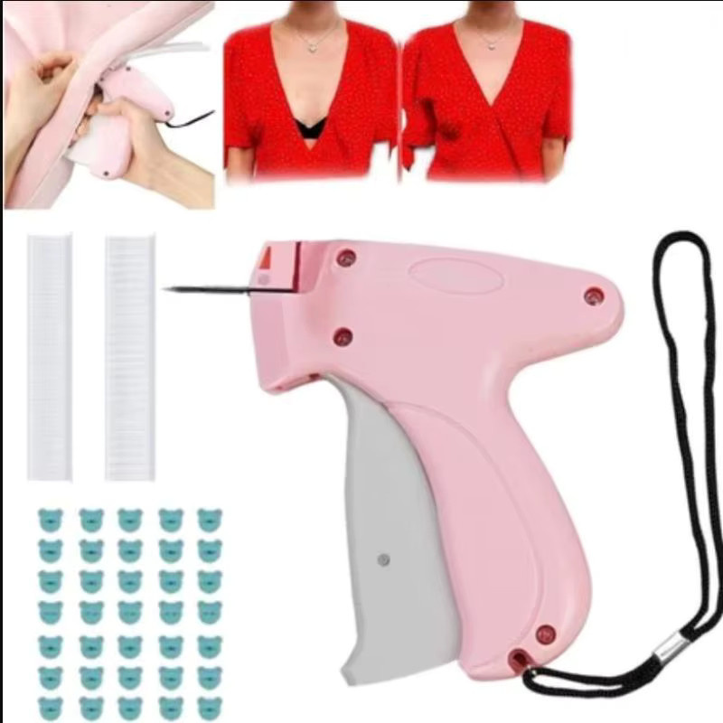 Etikettenpistole mit weichem Silikon und stiftlosem Schnappverschluss in Pink - Bild 2