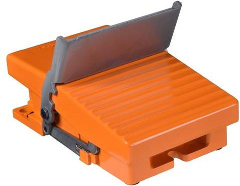 Schneider Electric Fußschalter aus Metall in Orange - Bild 1