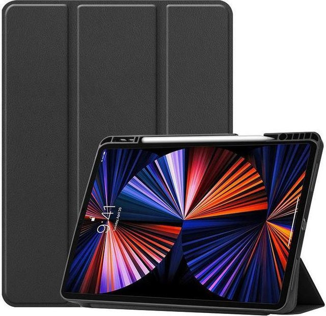 CoreParts Folio Etui für Apple iPad Pro 2021, 12.9 Zoll, Schwarz - Bild 1