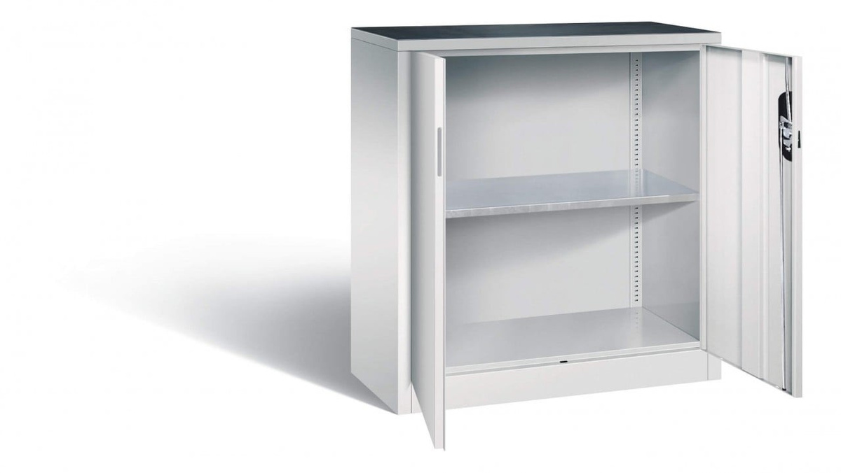 Beistellschrank Comfort von BIGBOXX in Weiß mit mattem Finish und Regalfächern - Bild 1