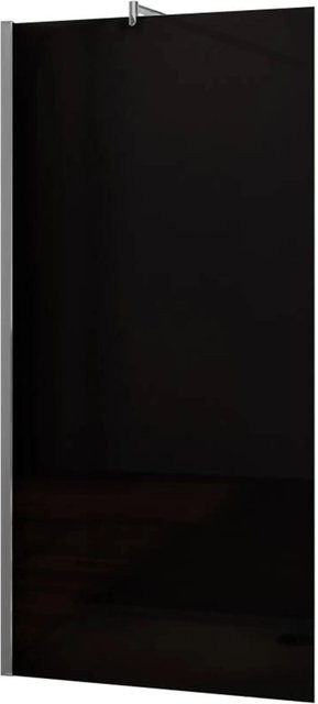 AICA Walk-In Duschkabine mit flexibler Stange aus Rauchglas in Grau, B: 100 cm, H: 200 cm, 10 mm NANO-Glas - Bild 1