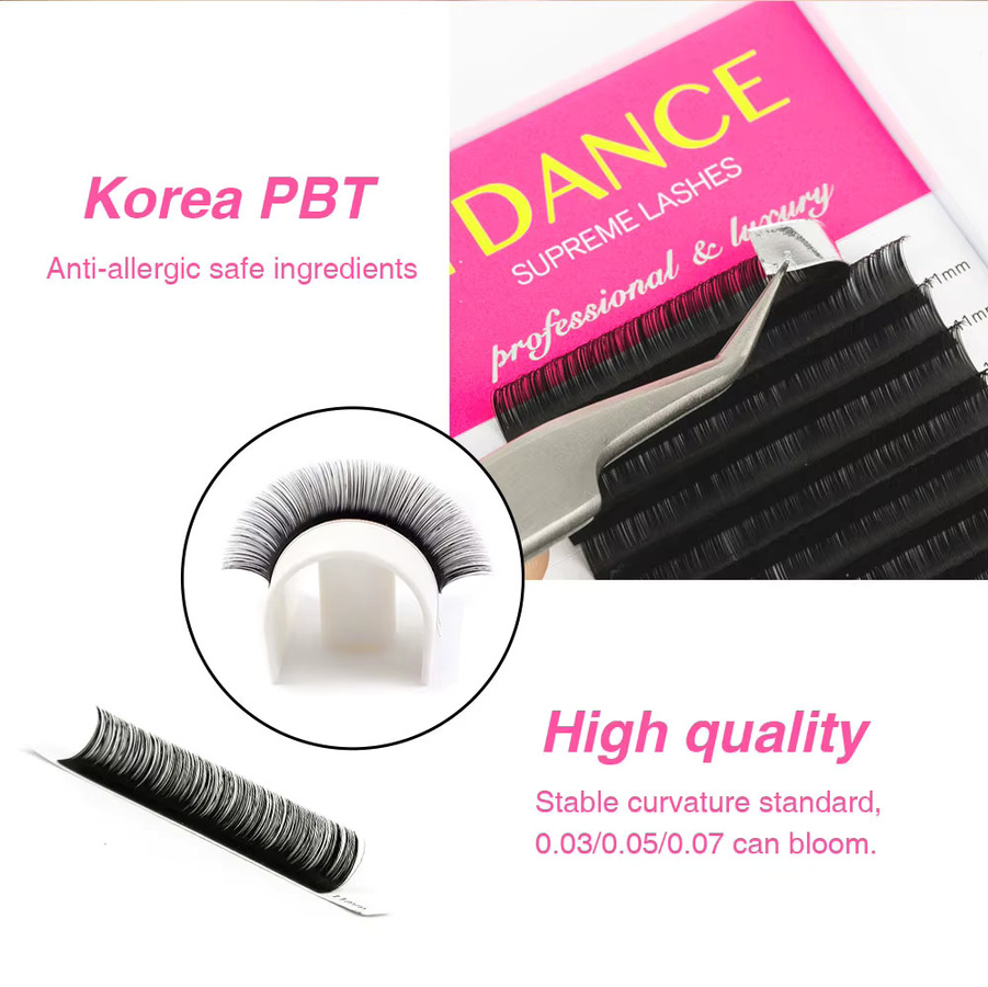 TDANCE Einzelne Wimpernverlängerung, 16 Reihen, Black, Unisex - Bild 4