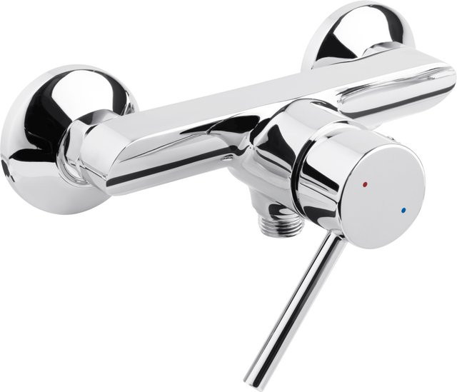 LIVARNO Duscharmatur und Badewannenarmatur mit Einhebelmischer in Chrom, wassersparend, aus Messing - Bild 1