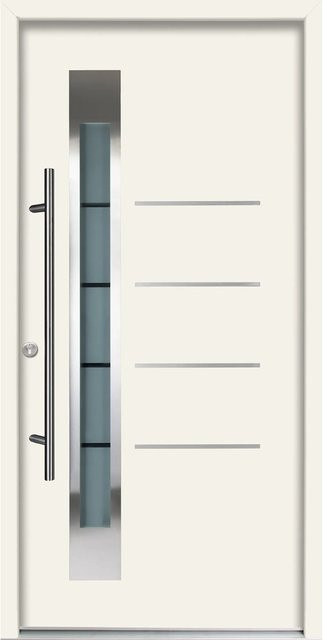 Splendoor Thermospace Haustür Berlin Prime Weiß mit Glaseinsatz B: 110 cm, H: 210 cm - Bild 1